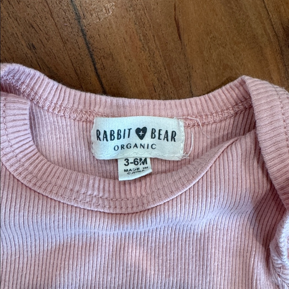 Pink and Gray Ruffled Kids One Pieces Set - Picture 5 of 7